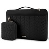 BAGSMART Laptop Case 15-16 inch with Handle, Laptop Bag Sleeve Padded(With Accessories-Black)