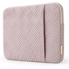 BAGSMART Lightweight Laptop Sleeve with Pocket, Protective Laptop Case(Baby Pink)