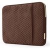 BAGSMART Lightweight Laptop Sleeve with Pocket, Protective Laptop Case(Coffee Brown)