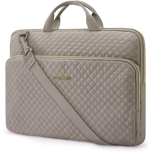 BAGSMART 13-Inch Laptop Sleeve, Black, Polyester(Gray-Shoulder Strap)
