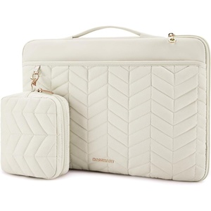 BAGSMART Laptop Case 15-16 inch with Handle, Laptop Bag Sleeve Padded(Beige)