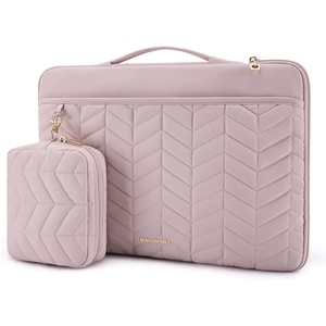 BAGSMART Laptop Case 15-16 inch with Handle, Laptop Bag Sleeve Padded(Pink)