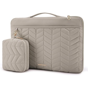 BAGSMART Laptop Case 15-16 inch with Handle, Laptop Bag Sleeve Padded(Warm Gray)