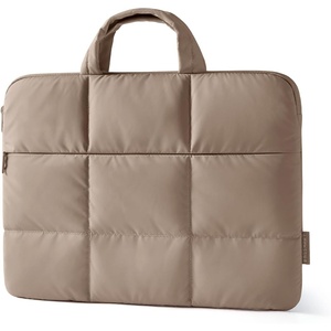 BAGSMART Laptop Sleeve 15-16 Inch Puffy Lightweight Protective Case(Brown)