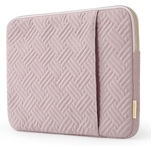 BAGSMART Lightweight Laptop Sleeve with Pocket, Protective Laptop Case(Baby Pink)