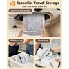 BAGSMART 18 Pack PA+PE Travel Vacuum Bags with Wireless Pumpe(Gray)