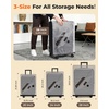 BAGSMART 18 Pack PA+PE Travel Vacuum Bags with Wireless Pumpe(Gray)