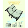 BAGSMART 6 Pc Polyester Compression Packing Cubes for Trave