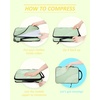 BAGSMART 6 Pc Polyester Compression Packing Cubes for Trave