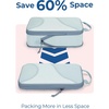 BAGSMART Compression Packing Cubes – 6 Set Travel Packing Cubes for Suitcases, Compression Suitcase Organizers with Shoe Bag