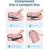 BAGSMART Compression Packing Cubes, Lightweight Travel Essentials(Baby Pink)
