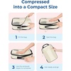 BAGSMART Compression Packing Cubes, Lightweight Travel Essentials(Beige)
