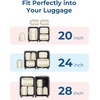 BAGSMART Compression Packing Cubes, Lightweight Travel Essentials(Beige)