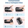 BAGSMART Compression Packing Cubes, Lightweight Travel Essentials(Deep Black)