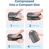 BAGSMART Compression Packing Cubes, Lightweight Travel Essentials(Grey)