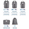 BAGSMART Compression Packing Cubes, Lightweight Travel Essentials(Grey)