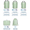 BAGSMART Compression Packing Cubes, Lightweight Travel Essentials(Kohlrabi Green)