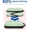 BAGSMART Compression Packing Cubes, Lightweight Travel Essentials(Kohlrabi Green)