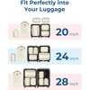 BAGSMART Compression Packing Cubes, Lightweight Travel Essentials(Light Beige)