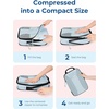 BAGSMART Compression Packing Cubes, Lightweight Travel Essentials(Light Blue)