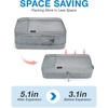 BAGSMART Compression Packing Cubes for Travel, 6 Set Luggage Organizer Bags(01-Grey)