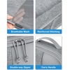 BAGSMART Compression Packing Cubes for Travel, 6 Set Luggage Organizer Bags(01-Grey)