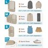 BAGSMART Compression Packing Cubes for Travel, 6 Set Luggage Organizer Bags(02-Khaki)