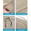 BAGSMART Compression Packing Cubes for Travel, 6 Set Luggage Organizer Bags(02-Khaki)