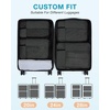 BAGSMART Compression Packing Cubes for Travel, 6 Set Luggage Organizer Bags(Grey)