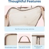 BAGSMART Hanging Packing Cubes for Travel, 6 Set Clear Waterproof Packing Cubes for Suitcases, Storage Organizer for Hanging Closet with Zipper, Handles and Hook Baby Pink