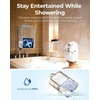 BAGSMART Hanging Packing Cubes for Travel, 6 Set Clear Waterproof Packing Cubes for Suitcases, Storage Organizer for Hanging Closet with Zipper, Handles and Hook Sky Blue