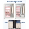 BAGSMART Hanging Packing Cubes for Travel, Hanging Shelves for Suitcases Organizers, Compression 4 Shelf Closet Organizers, Travel Shelves for Cruise Ship Essentials
