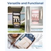 BAGSMART Hanging Packing Cubes for Travel, Hanging Shelves for Suitcases Organizers, Wet Dry Bags 5 Pack, Travel Bags Reusable for Swimsuits (Beige)(Beige)