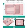 BAGSMART Hanging Travel Packing Cubes, 6 Set Large Travel Cubes for Women Cruise Ship Essentials, Suitcase Organizers