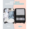 BAGSMART Keep Shape Packing Cubes, 7 Set for Travel, Lightweight Cubes, Suitcase Organizer Bags Set for Essentials