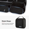 BAGSMART Keep Shape Packing Cubes for Travel, 6 Set Travel Cubes for Packing, Lightweight Suitcase Organizer Bags Set for Travel Essentials(02-Black)