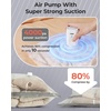 BAGSMART Travel Vacuum Bags with Rechargeable Electric Pump, 18PC Kit(Gray-Travel Size)
