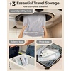 BAGSMART Travel Vacuum Bags with Rechargeable Electric Pump, 18PC Kit(Multicolor-Travel Size)