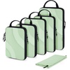 BAGSMART 6 Pc Polyester Compression Packing Cubes for Trave