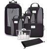 BAGSMART Compression Packing Cubes, Lightweight Travel Essentials(Black)