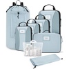 BAGSMART Compression Packing Cubes, Lightweight Travel Essentials(Blue)