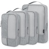 BAGSMART Compression Packing Cubes for Travel, 6 Set Luggage Organizer Bags(Grey)