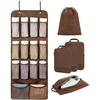 BAGSMART Hanging Compression Packing Cubes 6 Set Cruise Travel Essentials(Coffee Brown)
