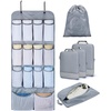 BAGSMART Hanging Compression Packing Cubes 6 Set Cruise Travel Essentials(Dark Grey)