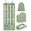 BAGSMART Hanging Compression Packing Cubes 6 Set Cruise Travel Essentials(Forest Green)