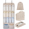 BAGSMART Hanging Compression Packing Cubes 6 Set Cruise Travel Essentials(Latte Brown)