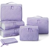 BAGSMART Packing Cubes for Suitcases, 6 Set Suitcase Organizer Bags Set
