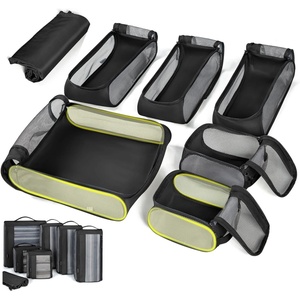 BAGSMART Keep Shape Packing Cubes, 7 Set for Travel, Lightweight Cubes, Suitcase Organizer Bags Set for Essentials