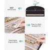 BAGSMART Hanging Jewelry Organizer Claw Clip Necklace Holder Roll for Hair Ties, Headbands, Clips, Earrings, Necklaces, Glasses Double-Sided on Closet, Wall, Door, 1 piece, Large-Black(Beige)