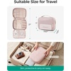 BAGSMART Travel Jewelry Organizer, Tangle-free Necklaces Case,Pink(Pink)